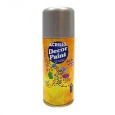 TINTA SPRAY DECOR PAINT ACRILEX - 533 - PRATA - 150ml